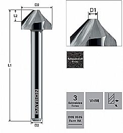 3-skärig fasfräs